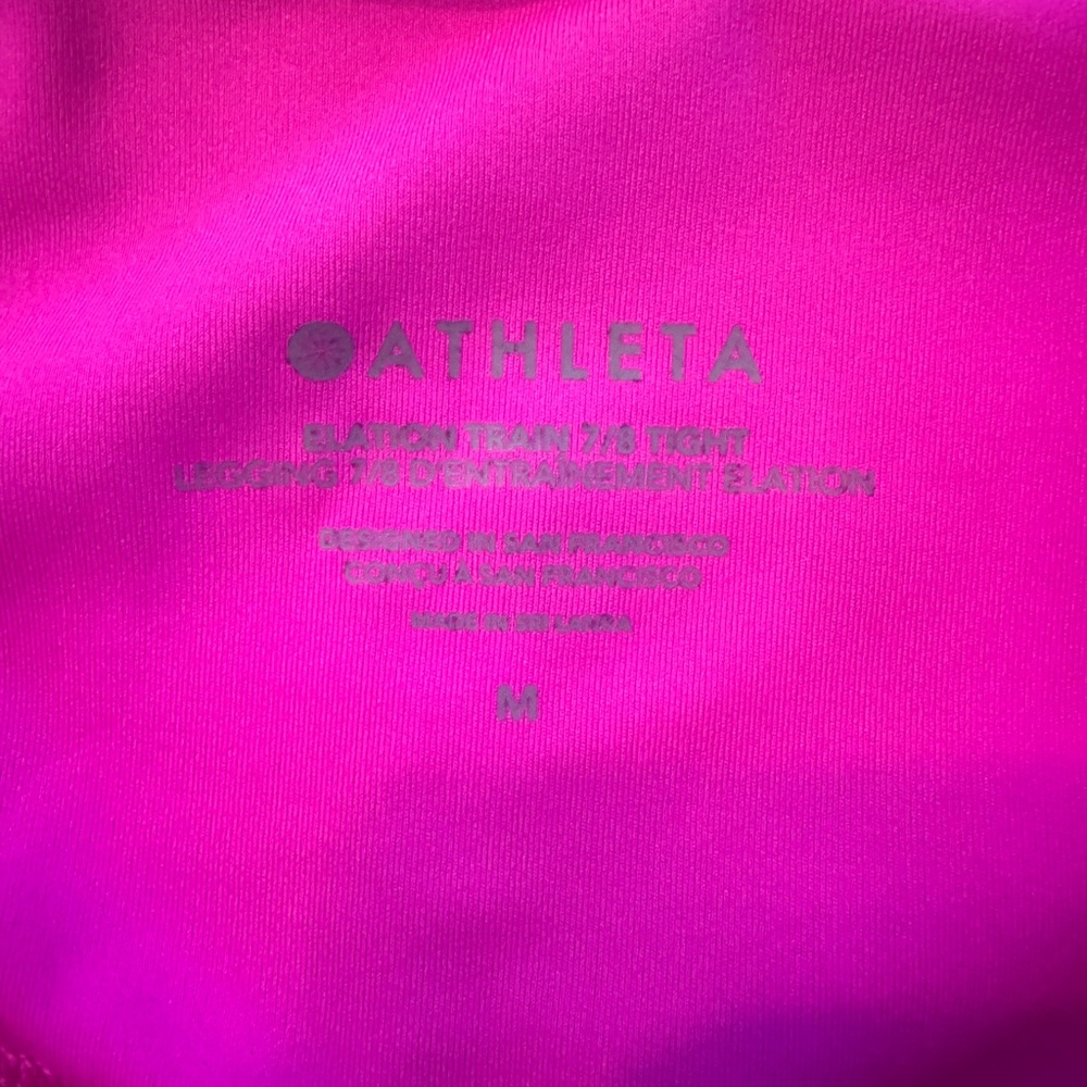Athleta Hot Pink Elation Train Tights - Picture 4 of 12